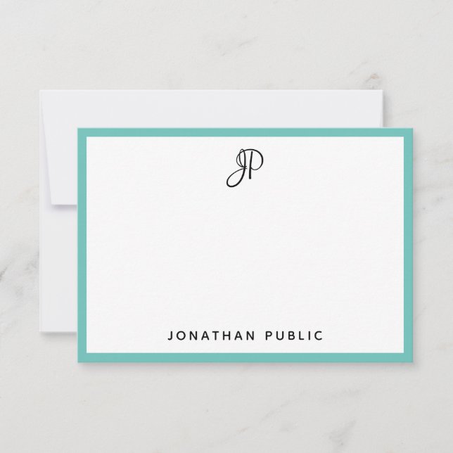 Custom Handwritten Monogram Simple Template (Front)