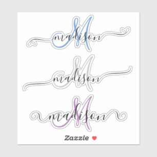 Custom Handwritten Name Monogram Calligraphy