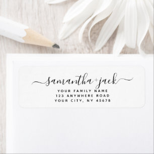 Custom Handwritten Stylish Elegant Return Address