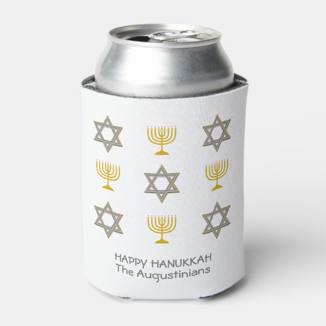 Custom Hanukkah Can Cooler (Can Front)
