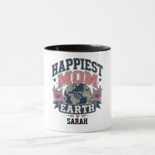custom happiest mom on earth mothers day gift mug