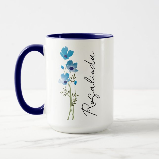 Custom Happy 60th MOM Birthday Turning 60 Year Old Mug (Left)