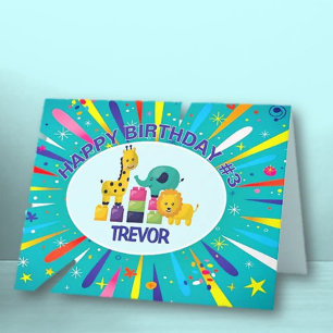 Custom Happy Birthday child greeting card