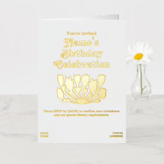 Custom Happy Birthday Foil Greeting Card