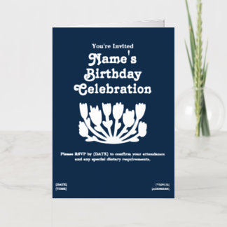 Custom Happy Birthday Foil Greeting Card