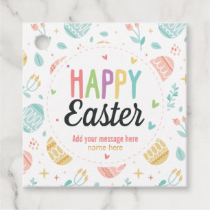 CUSTOM Happy Easter Love - Pastel Happy Spring Favour Tags