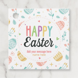 CUSTOM Happy Easter Love - Pastel Happy Spring   Favour Tags