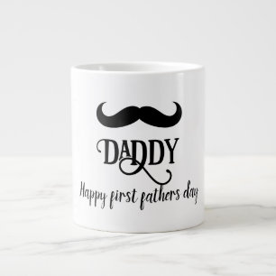 custom Happy first father's day Large Coffee Mug
