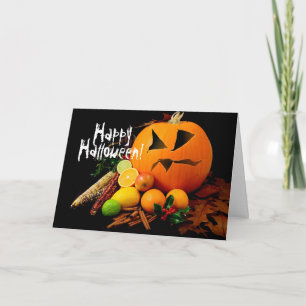 Custom HAPPY HALLOWEEN JACK O'LANTERN BOO! Card