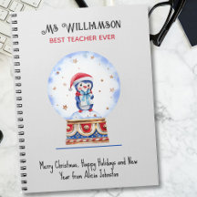 Custom Happy Holidays, Best Teacher Ever
