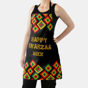 Custom HAPPY KWANZAA Apron