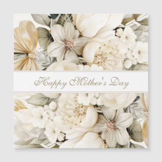 Custom Happy Mother's Day Vanilla cream floral