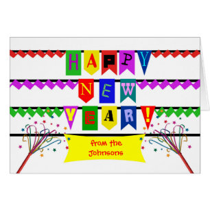 Custom Happy New Year, , Bright and Colourful