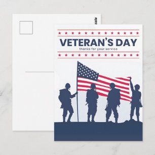 Custom Happy Veterans Day! Thank You Cards 2025