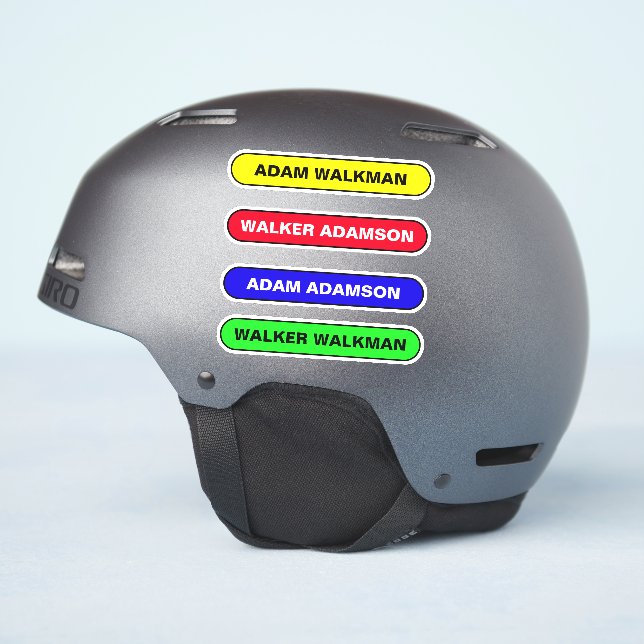 Custom Hard Hat Name Tag - Worker (Helmet Side)