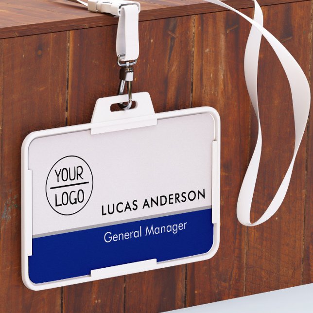 Custom Hard Plastic Name Badge with Metal Clip (Creator Uploaded)