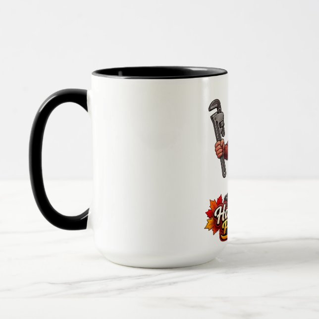 Custom Hard Work Pays Off Worker Monkey Mascot Ill Mug (Left)