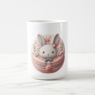 Custom Hare to Be Sweet Cute Bunny Macaron Design Coffee Mug