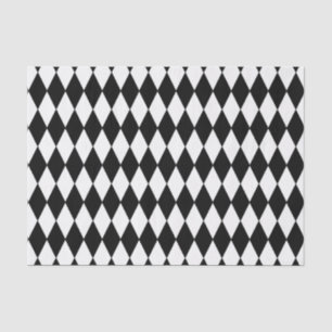 Custom Harlequin Black Diamond Tissue Paper