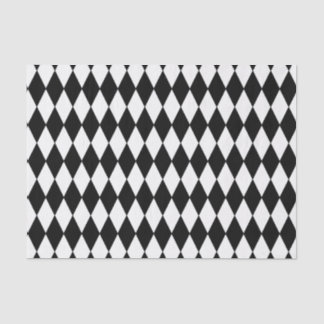 Custom Harlequin Black Diamond Tissue Paper