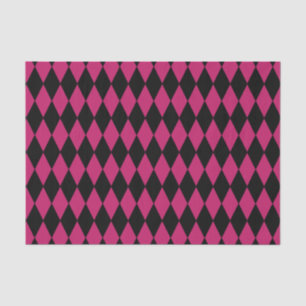 Custom Harlequin Pink/Black Diamond Tissue Paper