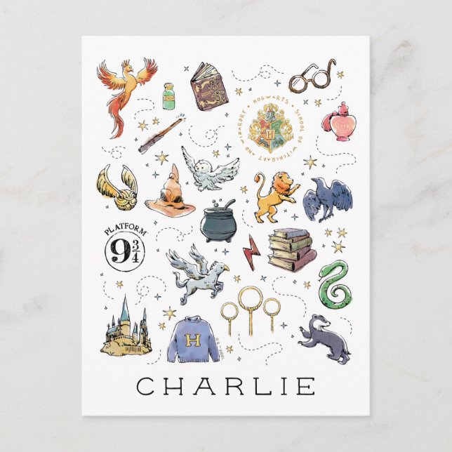 Custom | HARRY POTTER™ Icons Postcard (Front)