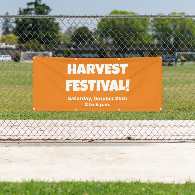 Custom Harvest Festival Banner (Insitu)