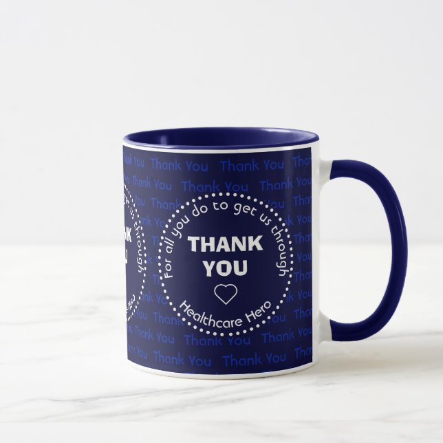 Custom Healthcare Hero THANK YOU Mug (Right)