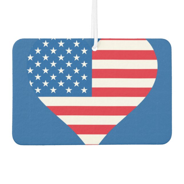 Custom Heart Air Freshener, New Car Scent Air Freshener (Front)