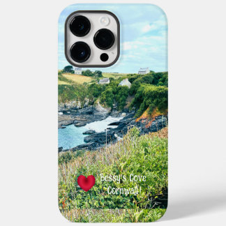 Custom Heart Bessys Cove Penzance Cornwall Photo iPhone 14 Pro Max Case