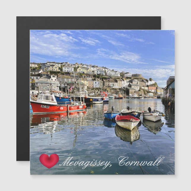 Custom Heart Mevagissey Fish Landing Quay Cornwall (Front/Back)
