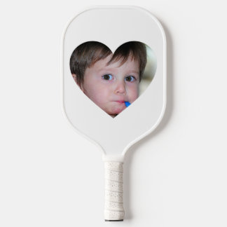 Custom HEART Photo Pickleball Paddle