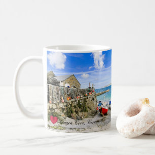 Custom Heart Sennen Cove Boats Cornwall Photo Coffee Mug
