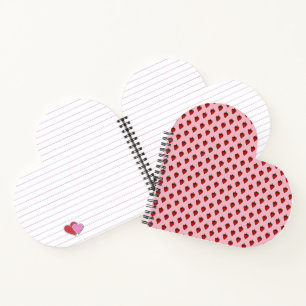 Custom Heart Shaped Spiral Bound Notebook