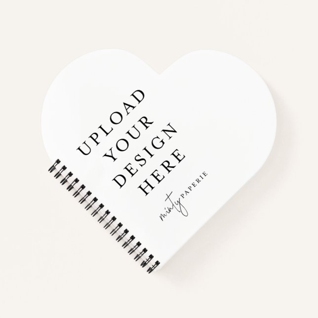 Custom Heart Spiral Notebook (Front)