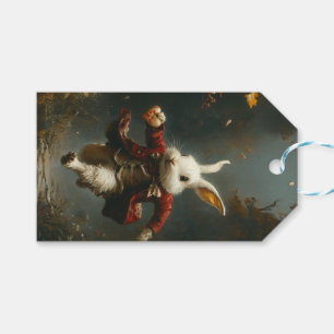 Custom Heart Thief Bunny Vintage Storybook Gift Tags