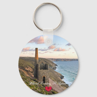 Custom Heart Wheal Coates St Agnes Cornwall Photo Keychain