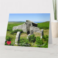 Custom Heart Zennor Quoit Megalith Photo Cornwall