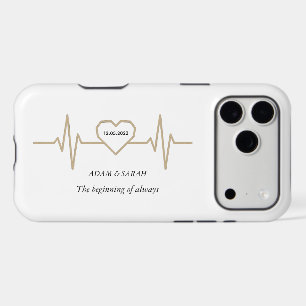 Custom Heartbeat iPhone Case - Personalized Date &