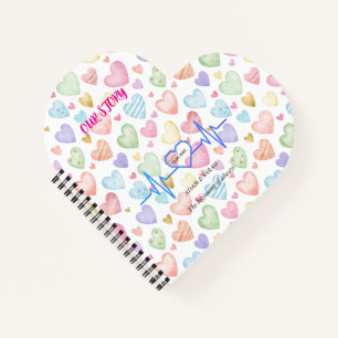 Custom Heartbeat Photo Notebook - Personalized Dat