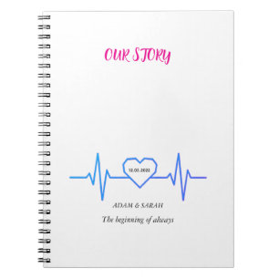 Custom Heartbeat Photo Notebook - Personalized Dat