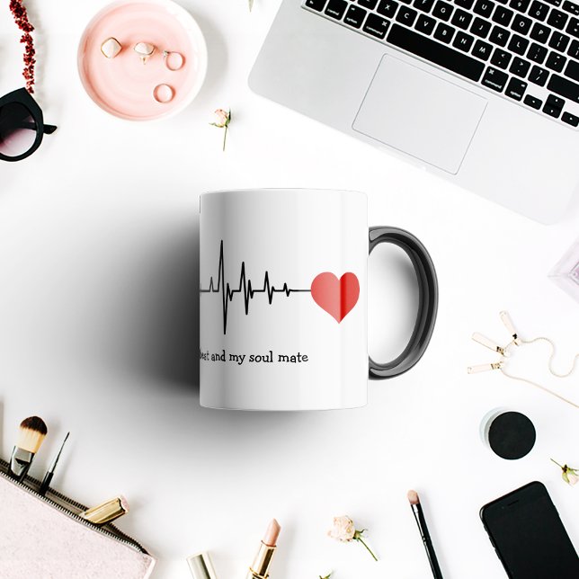 Custom heartbeats silhouette Coffee Mug (Creator Uploaded)