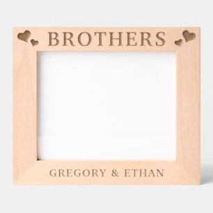 Custom Hearts Brothers Etched Frames