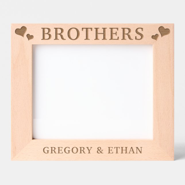 Custom Hearts Brothers Etched Frames (Front)