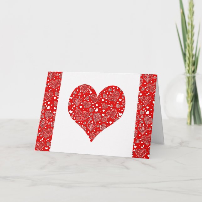 Custom hearts card (Front)