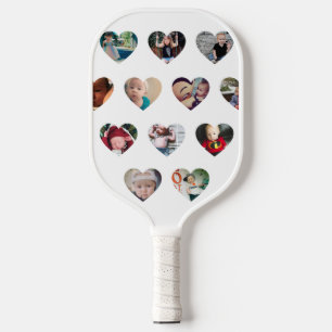 Custom HEARTS Photo Gallery Pickleball Paddle