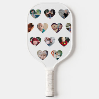 Custom HEARTS Photo Gallery Pickleball Paddle
