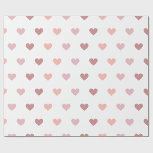 Custom hearts wrapping paper red Valentine's day