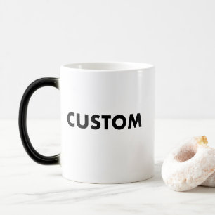 Custom Heat Changing Photo Mug Blank Template 11oz