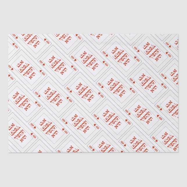 Custom Hebrew Venachafoch-hu Purim Mishloach Manot Tissue Paper (Front)